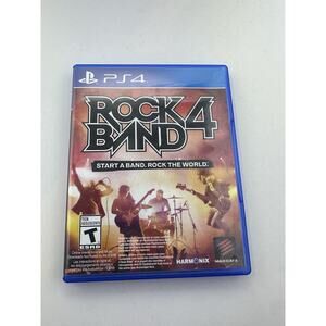 Rock Band 4 Rockband Sony PlayStation 4 2015 Game Rare Fast Shopping